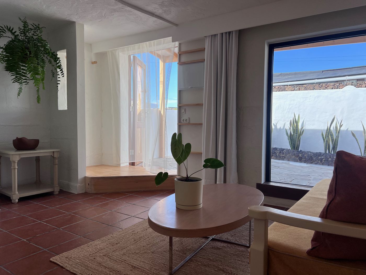 From the lounge towards the terrace door and picture window